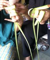 【マレーシア文化体験！】四角いごはん「クトゥパ」作りを体験しました！